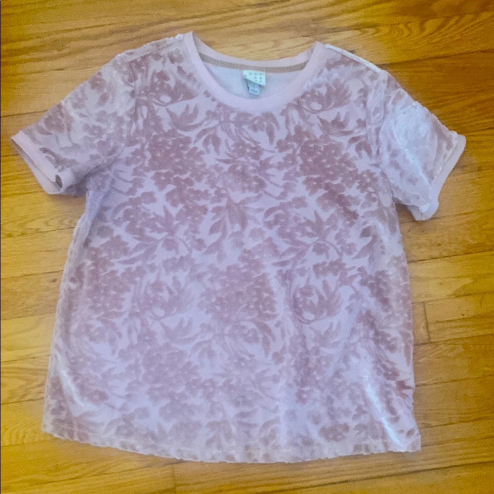 Floral Velour Top
